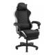 MARS GAMING - Mars Gaming MGC-X Fabric Silla para videojuegos de PC Asiento acolchado Negro, Blanco - MGCXFGRW
